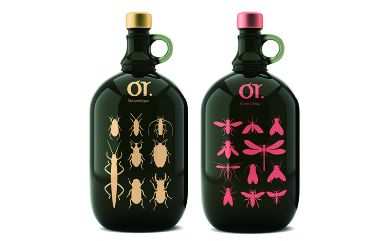 莫斯科昆蟲“或葡萄酒”品牌包裝設(shè)計,不過看起來有點恐怖