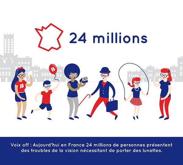 眼鏡品牌設計插畫