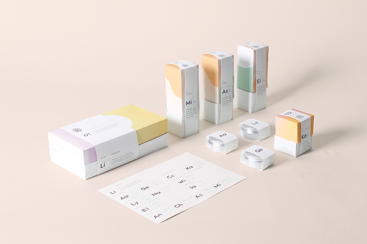 植物順勢療法，全新護理醫藥包裝設計