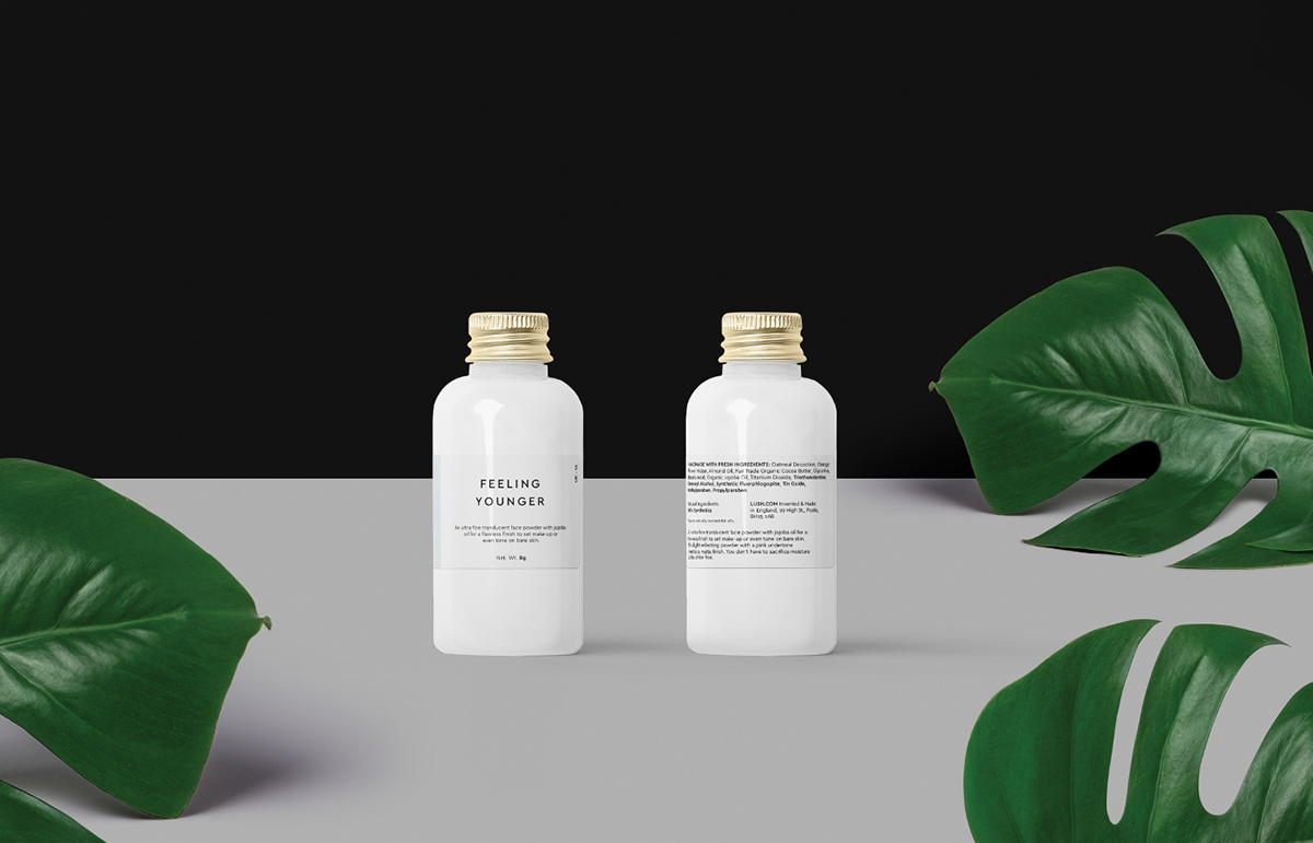 手工制作的天然化妝品品牌包裝設計