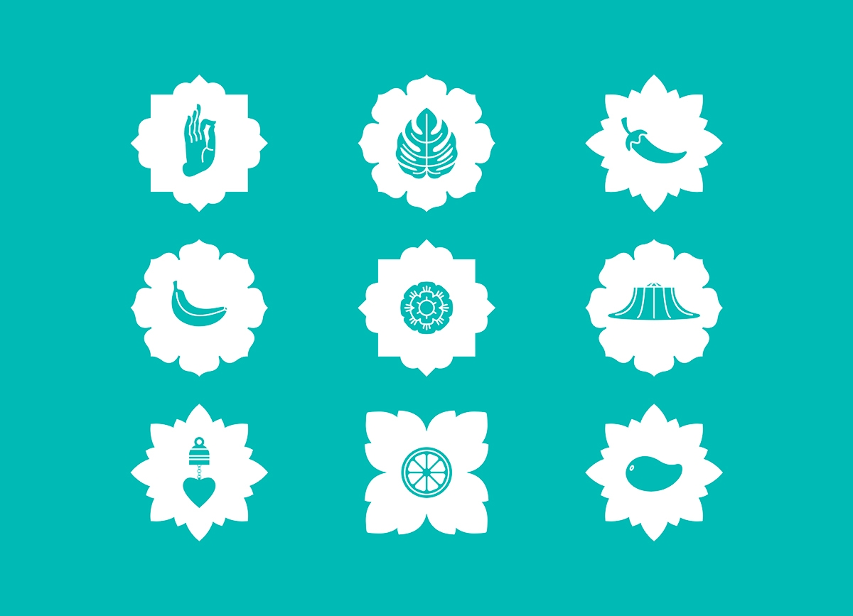 泰國快餐店的品牌設(shè)計(jì)，標(biāo)志設(shè)計(jì)和包裝設(shè)計(jì)