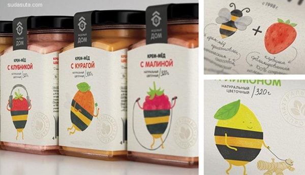 可愛到飛起的小水果？俏皮蜂蜜漿果包裝設計
